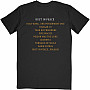Megadeth koszulka, Rust In Peace 30th Tracklist (Back Print) Black, męskie