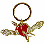 Tom Petty kovová brelok 70 mm, Heart Logo Zinc
