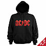AC/DC bluza, Distressed Logo Hoodie Black, męska