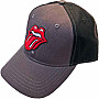 Rolling Stones czapka z daszkiem, Classic Tongue Charcoal Grey & Black