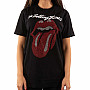 Rolling Stones koszulka, Logo & Tongue Diamante Black, męskie