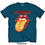 Rolling Stones koszulka, Dia Tongue Diamante Teal Blue, męskie