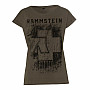 Rammstein koszulka, Sechs Herzen BP Olive, damskie