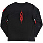 Slipknot koszulka długi rękaw, Skeleton Flag BP Black, męskie