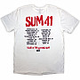 Sum 41 koszulka, Tour '24 Spray Paint BP White, męskie