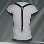 Rammstein koszulka s kšandami, Suspender White, damskie