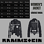Rammstein kurtka, Metal Patches Zip BP Black, damska