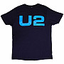 U2 koszulka, Logo E+I 2018 Tour Dates BP Navy Blue, męskie
