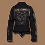 Rammstein kurtka, Metal Patches Zip BP Black, damska